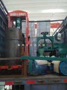 山东聊城阳谷县顾客订购的大豆榨油机全套机械设备已出厂
